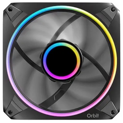 Zusatzlüfter Antec Orbit 120 ARGB 120 mm, RGB LED, FDB, Schwarz