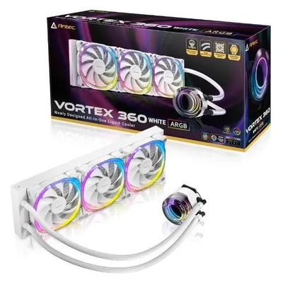 Refrigeración Líquida Antec Vortex 360 ARGB White 360mm 3 Lüfter LED
