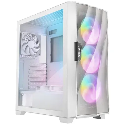 Antec DF700 Flux Midi Tower, gehärtetes Glas, USB 3.0, Weiß