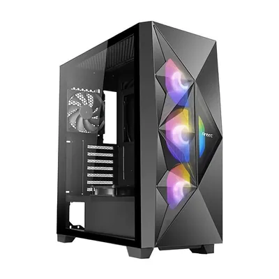 Antec DF800 FLUX gehärtetes Glas USB 3.2 RGB schwarz
