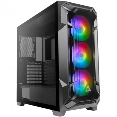 Antec DF600 Flux gehärtetes Glas USB 3.0 Schwarz