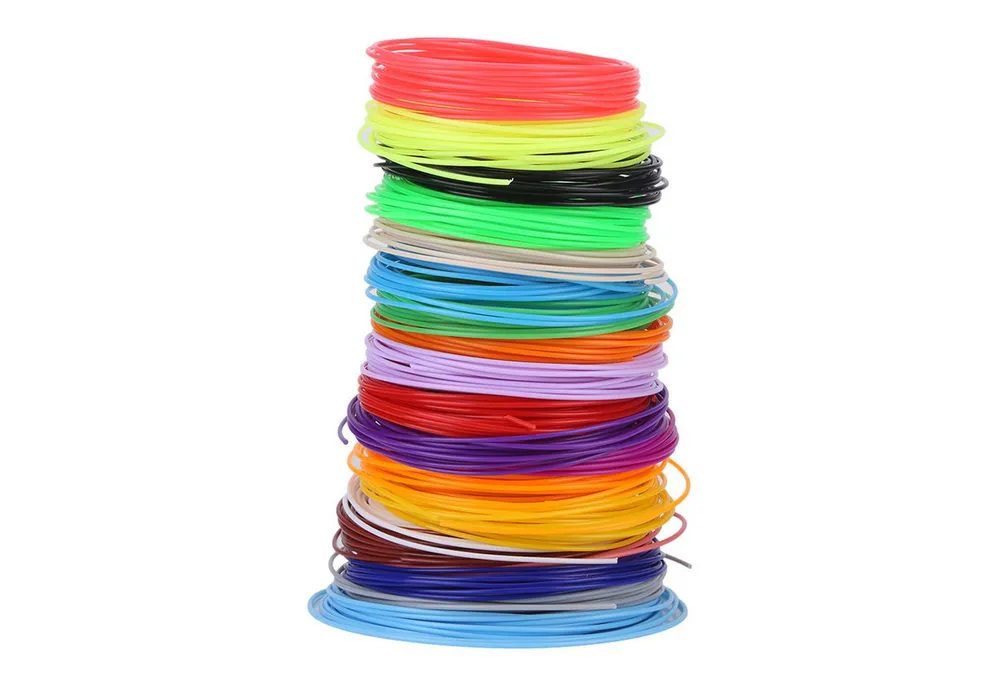 ANYSUN 3D-Drucker-Stift Filament PCL 5 Meter x 20 zufällige Farben