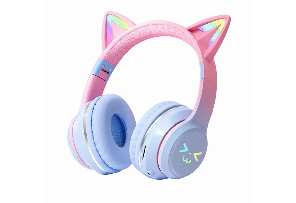 ANYSUN Bluetooth Kopfhörer,RGB-LED-Leuchten,Bluetooth 5.1,HiFi Sound, Over-Ear-Kopfhörer (Bluetooth, 60dB Rauschunterdrückung,Einstellbar,Kopfhörer Bluetooth für Reise)