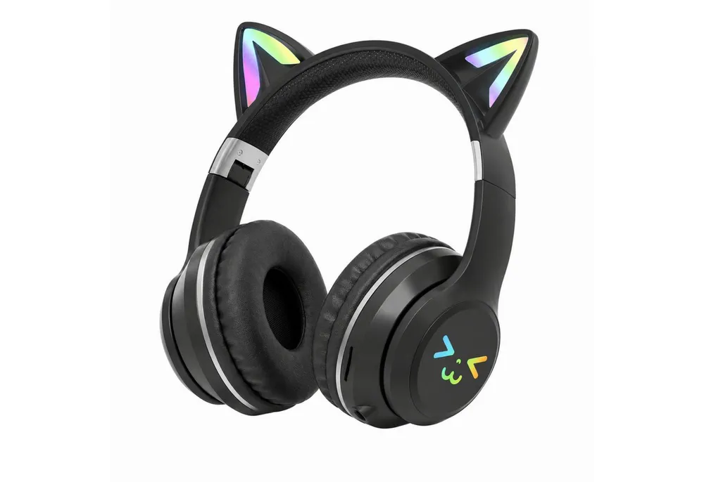 ANYSUN Bluetooth Kopfhörer,RGB-LED-Leuchten,Bluetooth 5.1,HiFi Sound, Over-Ear-Kopfhörer (Bluetooth, 60dB Rauschunterdrückung,Einstellbar,Kopfhörer Bluetooth für Reise)