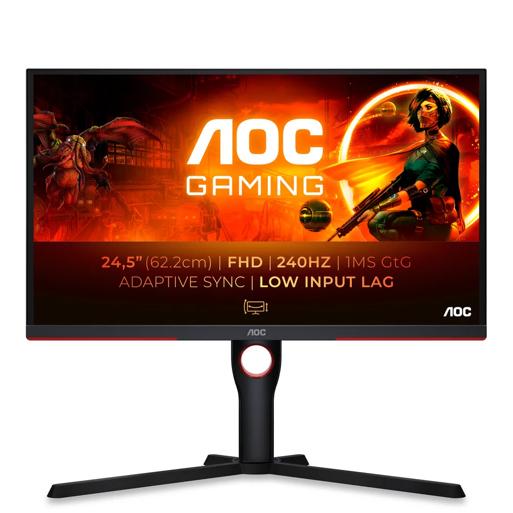 AOC 25G3ZM/BK Gaming-Monitor 62.2cm (24.5") Full HD | 25g3zm/bk | VA - 1ms