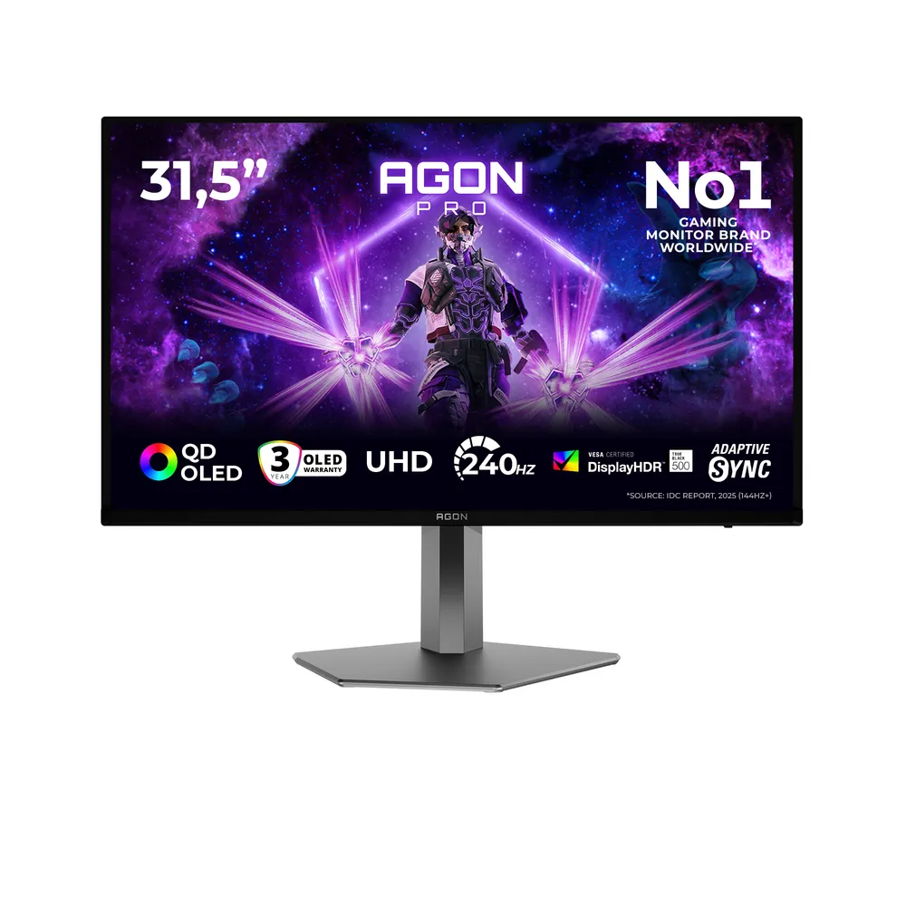 Monitor AOC AGON PRO AG326UZD2 31,5" UltraHD 4K 240Hz QD-OLED HDR500 Höhenverstellbar