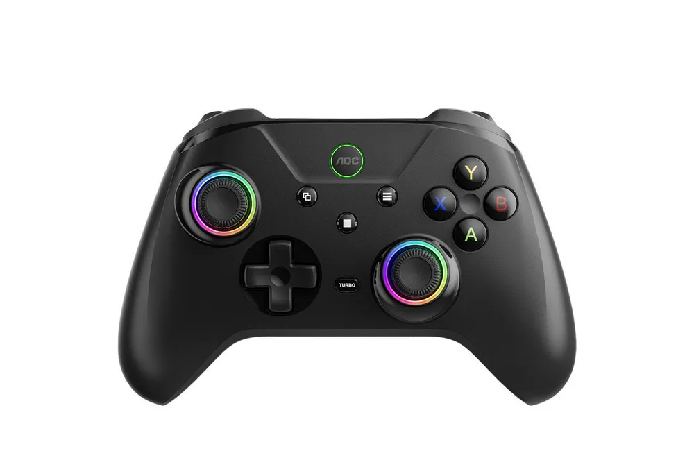 AOC GC200, Wireless Gaming Controller mit RGB-Beleuchtung, mit Typ-C Kabel Gaming-Controller (Unterstützt Switch/iOS 13+/Android 6.0+/PC-Win7+, RGB-Beleuchtung)