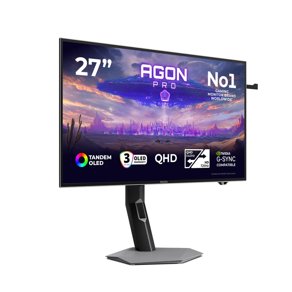 Monitor AOC AGON PRO AGP277QKDC 26,5" Quad HD 720Hz OLED G-Sync HDR500 0,03ms