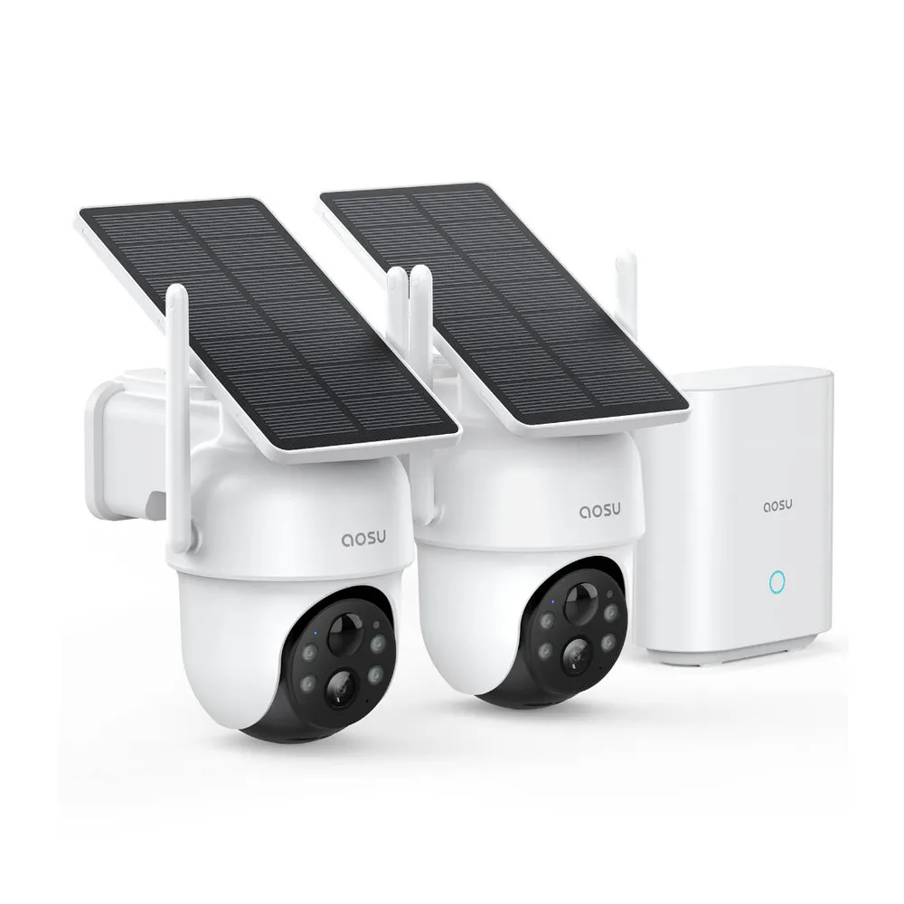 aosu SolarCam D1 Classic - 2er-Set  Weiß