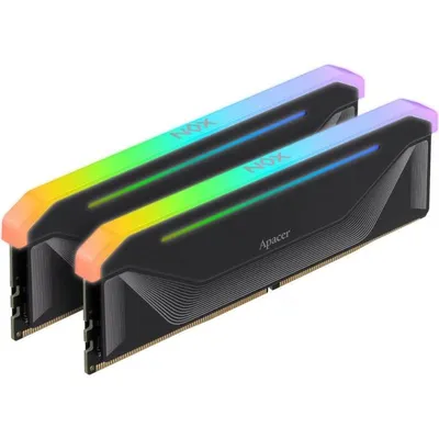 Arbeitsspeicher RAM Apacer AH5U32G60C622NBAA-2 32GB 2x16GB DDR5 6000MHz CL38 RGB Schwarz