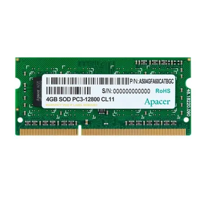Arbeitsspeicher RAM Apacer DV.04G2K.KAM 4GB 1x4GB DDR3L 1600MHz CL11 SODIMM 1.35V