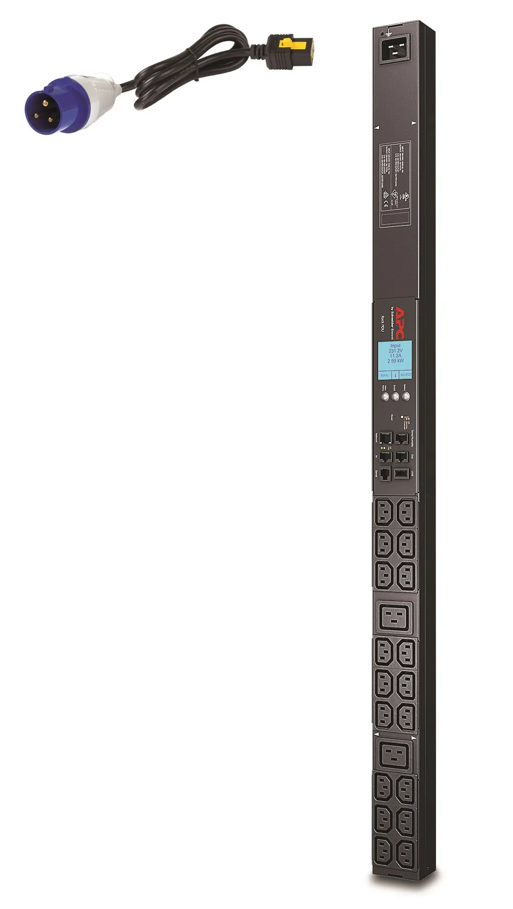 APC Metered Rack PDU ZeroU 2G | ap8858eu3 | Steckdosenleiste (Rack - einbaufähig)