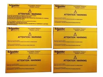 APC Schneider Electric Easy UPS | e3mopt007 | Sticker-Kit - Gelb