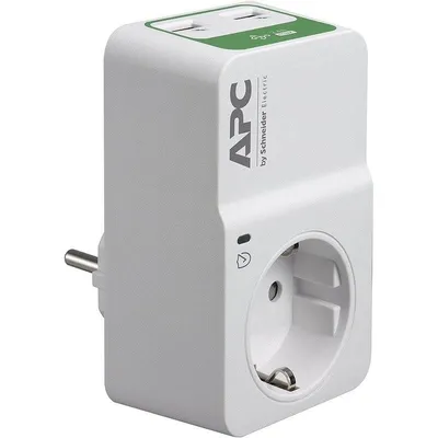 Steckdosenleiste APC PM1WU2-GR 1 Steckplatz 2 USB-A mit Überspannungsschutz