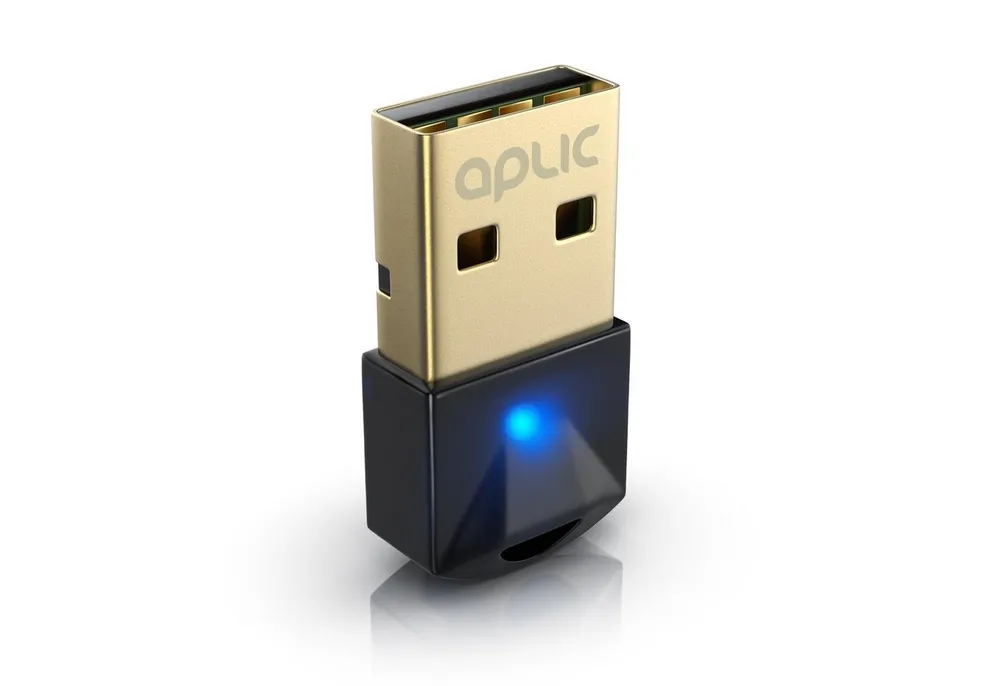 Aplic BT USB Stick Nano, BT5.0 Adapter / Dongle, Empfänger & Sender Bluetooth-Adapter, Plug & Play, für PC Laptop Desktop, kompatibel mit Windows 11/10/8.1/7