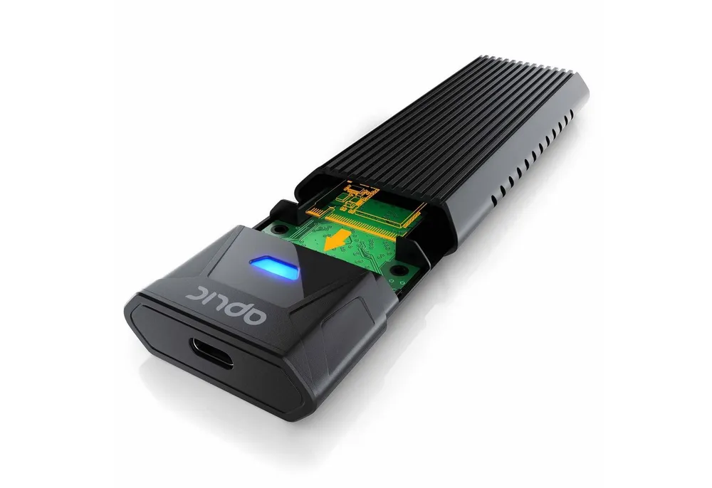 Aplic Festplatten-Gehäuse, M.2 NVMe Gehäuse USB 3.2 Gen 2, PCIe 3.0 und SATA kompatibel