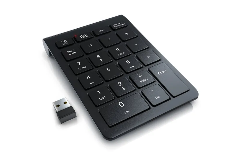 Aplic Numpad kabellos, 2,4 GHz Funk Wireless-Tastatur (Wireless Ziffernblock, Keypad mit 35 Tasten, 10 Multifunktionstasten)