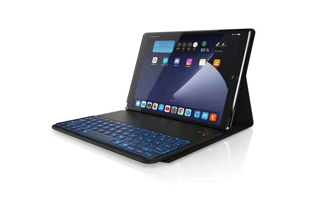Aplic Tablet-Tastatur (Kunstledercase für iPad Pro 10,5", Bluetooth Keyboard mit Apple Layout)