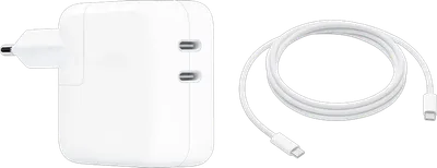 Apple 35W Power Adapter mit 2 USB-C-Anschlüssen + Apple USB-C-Ladekabel (2m)