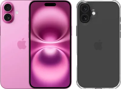 Apple iPhone 16 Plus 256GB Rosa + BlueBuilt Protective Backcover Transparent