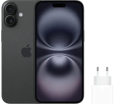 Apple iPhone 16 Plus 256GB Schwarz + Apple Schnellladegerät