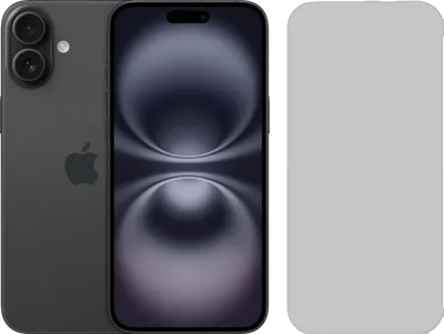 Apple iPhone 16 Plus 256GB Schwarz + BlueBuilt Panzerglas