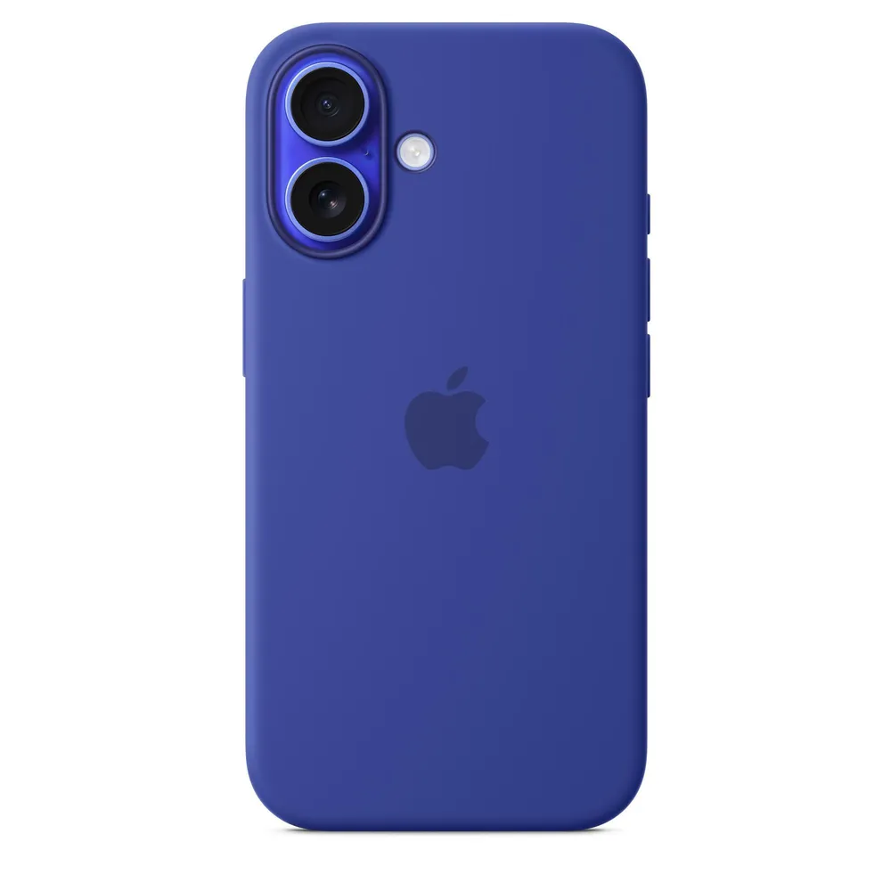 iPhone 16 Silikon Case mit MagSafe - Ultramarin