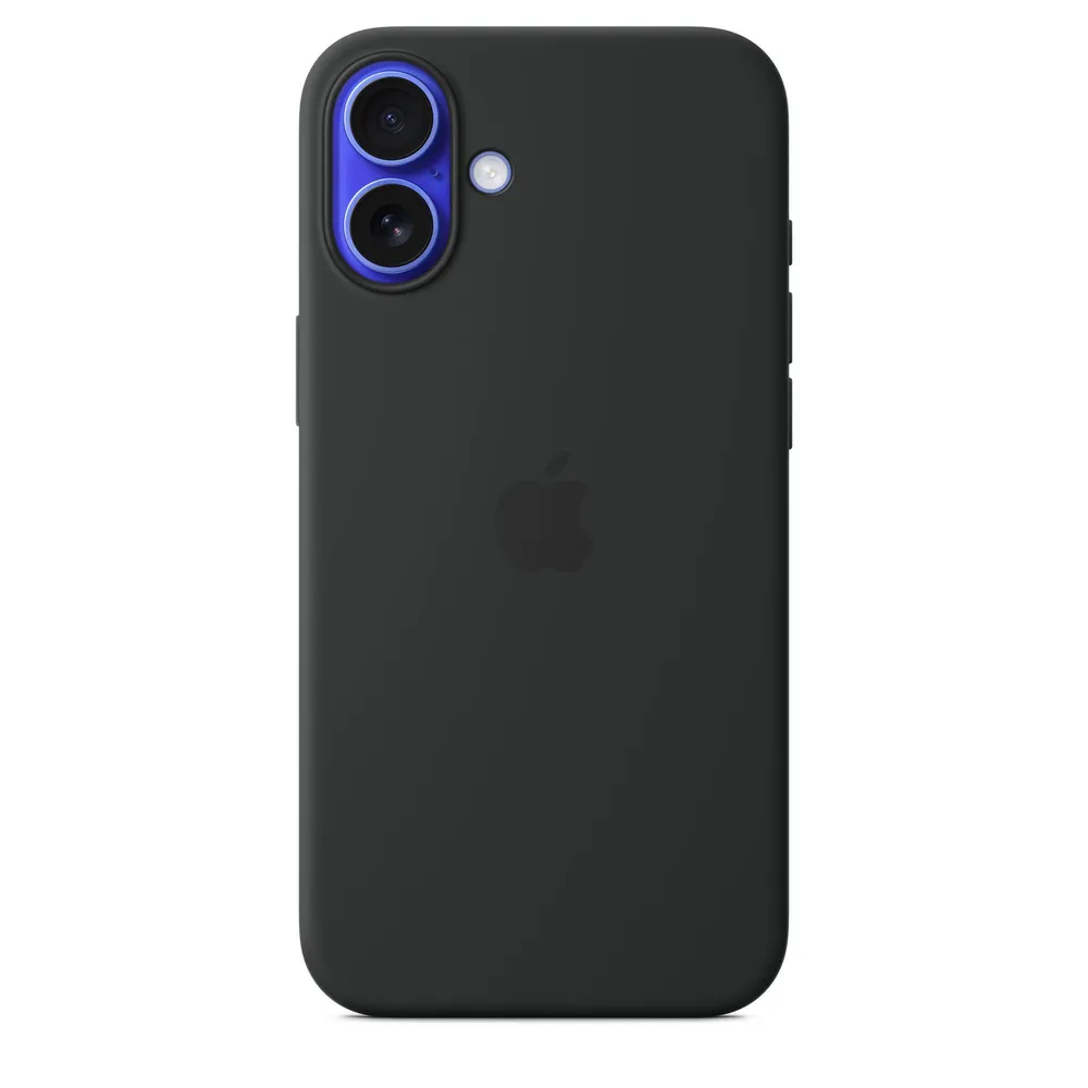 iPhone 16 Plus Silikon Case mit MagSafe - Schwarz