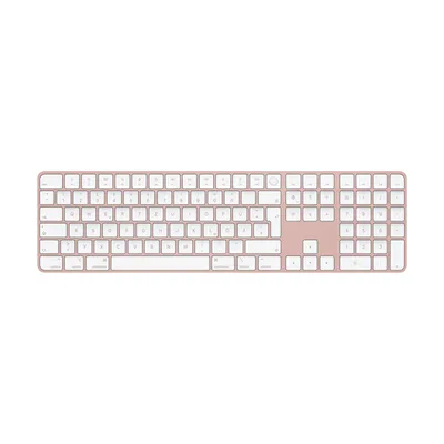 Apple Magic Keyboard mit Touch ID und Ziffernblock, Rosé, Bluetooth, Deutsch