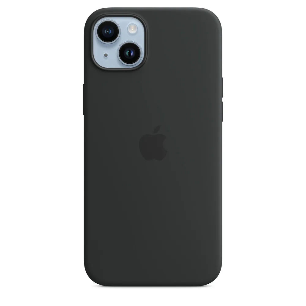 iPhone 14 Plus Silikon Case mit MagSafe - Mitternacht Handyhülle