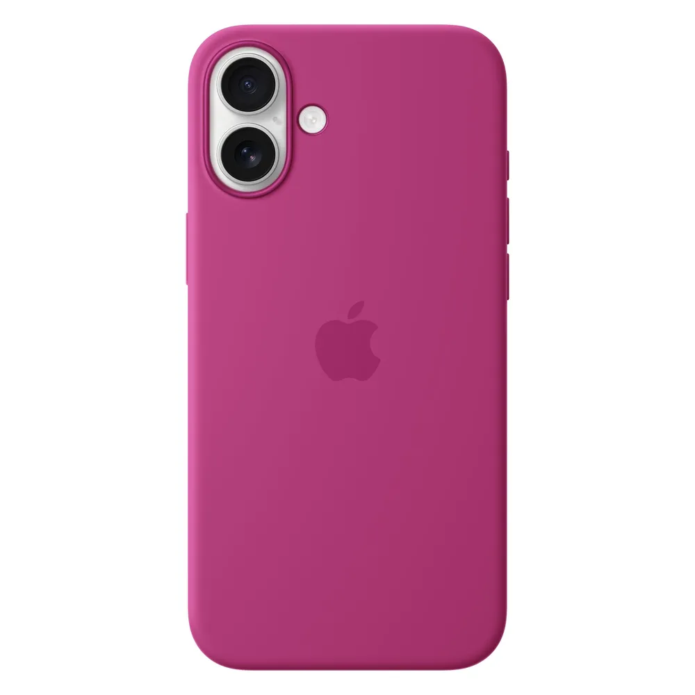 iPhone 16 Plus Silikon Case mit MagSafe - Fuchsia