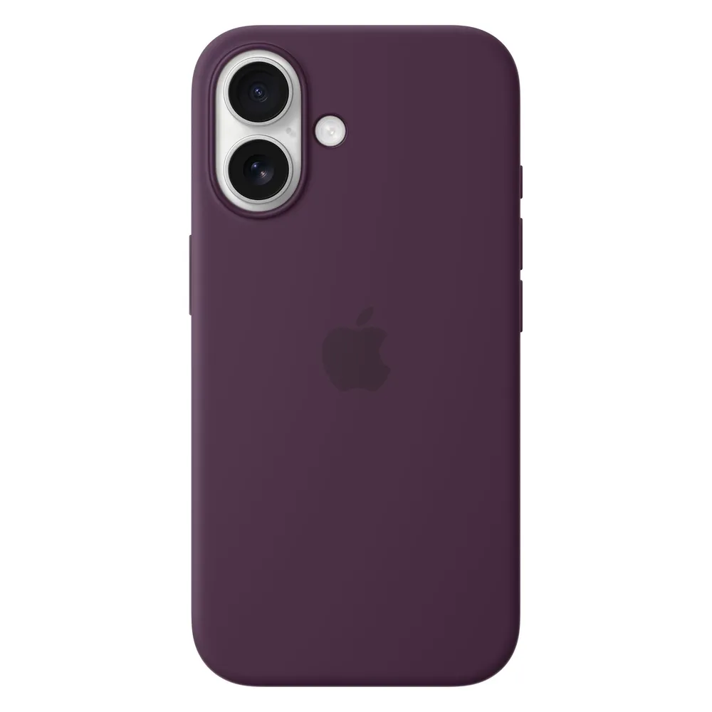 iPhone 16 Silikon Case mit MagSafe - Pflaume