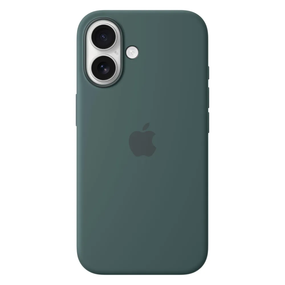 iPhone 16 Silikon Case mit MagSafe - Seegrün