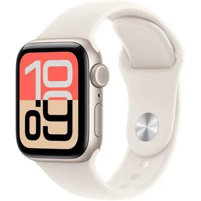 Apple Watch SE 3 GPS + Cellular 40mm OLED Aluminio Weiß S/M Wasserdicht Herzfrequenz Schlaftracking SOS