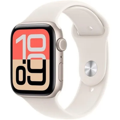 Apple Watch SE 3 GPS + Cellular 44mm OLED Aluminium Starlight M/L Wasserdicht Pulsmesser Schlafüberwachung SOS