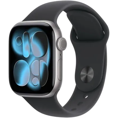 Apple Watch Series 11 GPS NFC 42mm Retina OLED Grau Schwarz S/M IP6X SpO2 Herzfrequenz