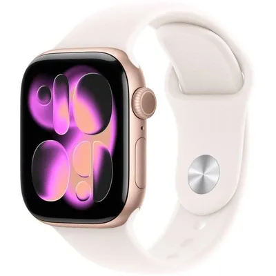 Apple Watch Series 11 GPS NFC 42mm Retina OLED Roségold Rosa M/L Wasserdicht IP6X SpO2 Puls Schlaf SOS