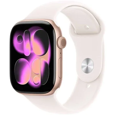Apple Watch Series 11 GPS NFC 46mm Retina OLED Roségold Rosa S/M IP6X SpO2 Pulsmessung Schlaftracking