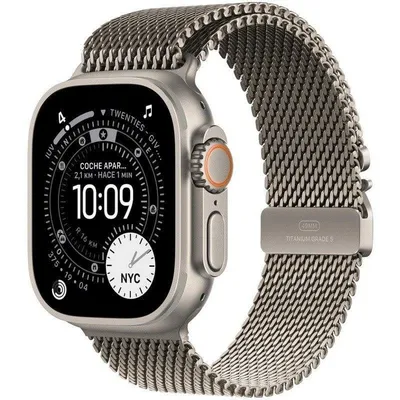 Apple Watch Ultra 3 GPS + Cellular 49mm OLED Titan Natur L 5G IP6X SpO2 Puls Überwachung