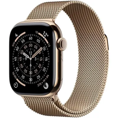 Apple Watch Series 11 GPS + Cellular 42mm OLED Titan Gold SpO2 IP6X Pulsmesser Schlafmonitor