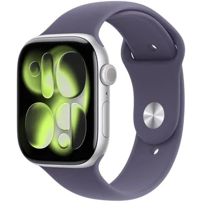 Apple Watch Series 11 GPS + Cellular 46mm OLED Silber Lila S/M 5G NFC IP6X SpO2 Puls Schlaftracking
