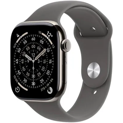 Apple Watch Series 11 GPS + Cellular 46mm OLED Titan Grau S/M Wasserdicht IP6X SpO2 Pulsmesser Schlafüberwachung