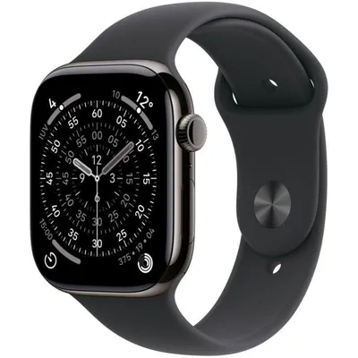 Apple Watch Series 11 GPS + Cellular 5G 46mm Retina OLED Titan S/M Schwarz Wasserdicht IP6X SpO2 Pulsmesser Schlafmonitor SOS
