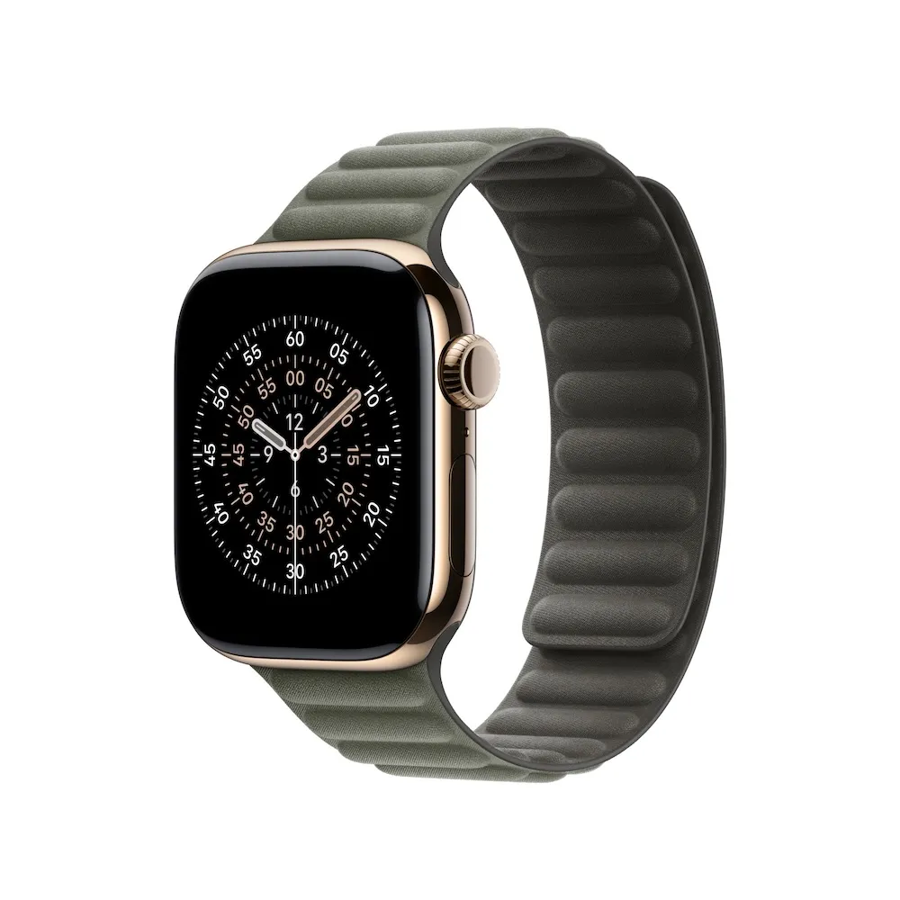 Apple Armband mit Magnetverschluss, Silbergrau, 42mm (Series 10/11), M/L