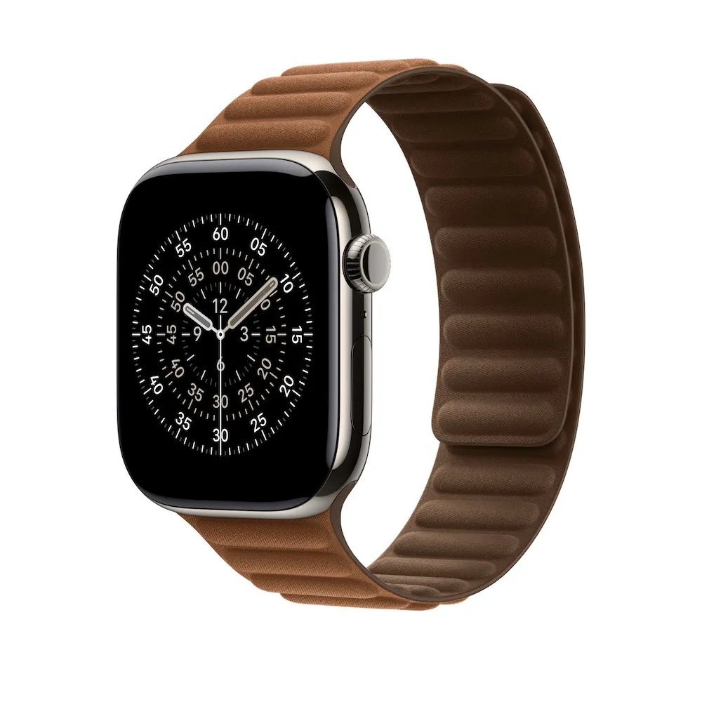 Apple Armband mit Magnetverschluss, Braun, 46mm, M/L (165-205 mm Umfang)