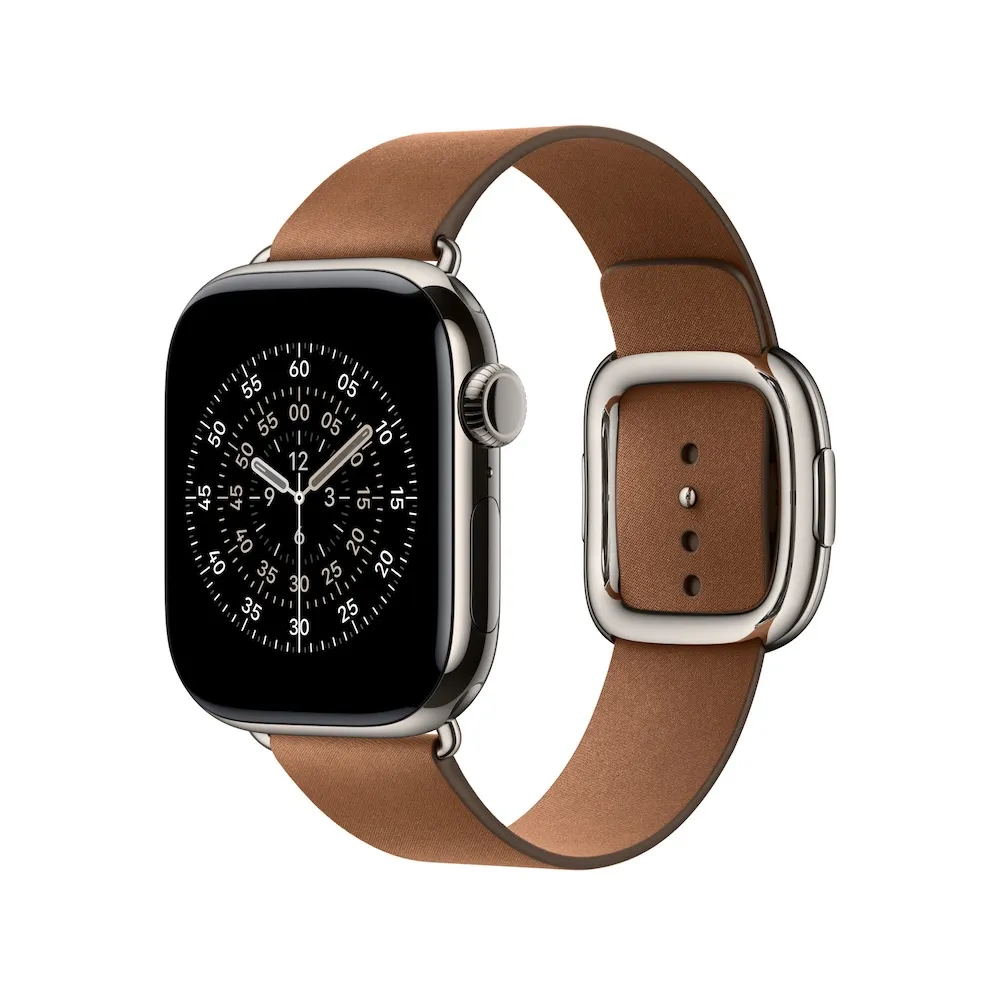 Apple Armband mit moderner Schließe, Braun, 42mm (Series 10/11), Large
