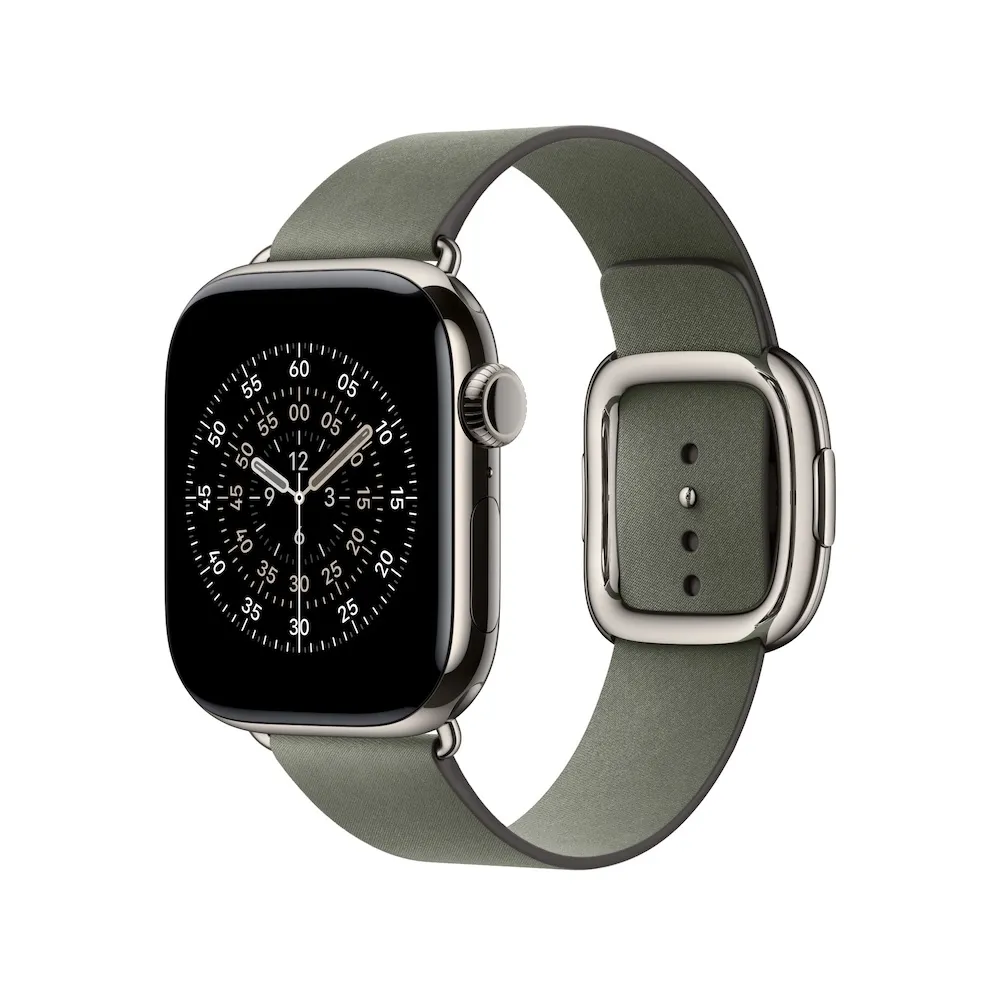 Apple Armband mit moderner Schließe, Silbergrau, 42mm (Series 10/11), Medium