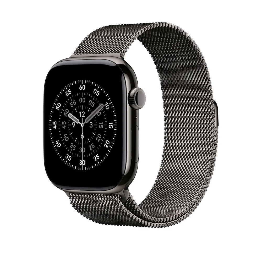 Apple Milanaise Armband, Schiefer, 46mm, M/L