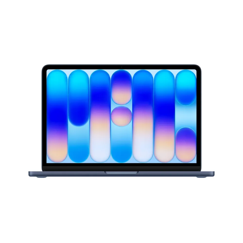 MacBook Neo 13" A18 Pro, Indigo, A18 Pro Chip mit 6-Core CPU, 5-Core GPU, 16-Core Neural Engine, 8GB, 256GB, Magic Keyboard mit Sperrtaste - Englisch International, Kein Netzteil