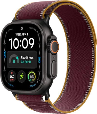 Apple Watch Ultra 4 Cellular 49 mm Schwarz Trail Loop S/M
